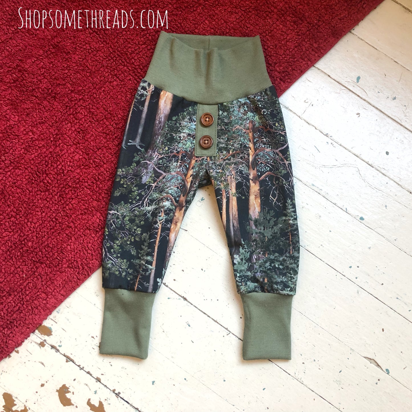 Organic Evergreen Forest Grow Pants