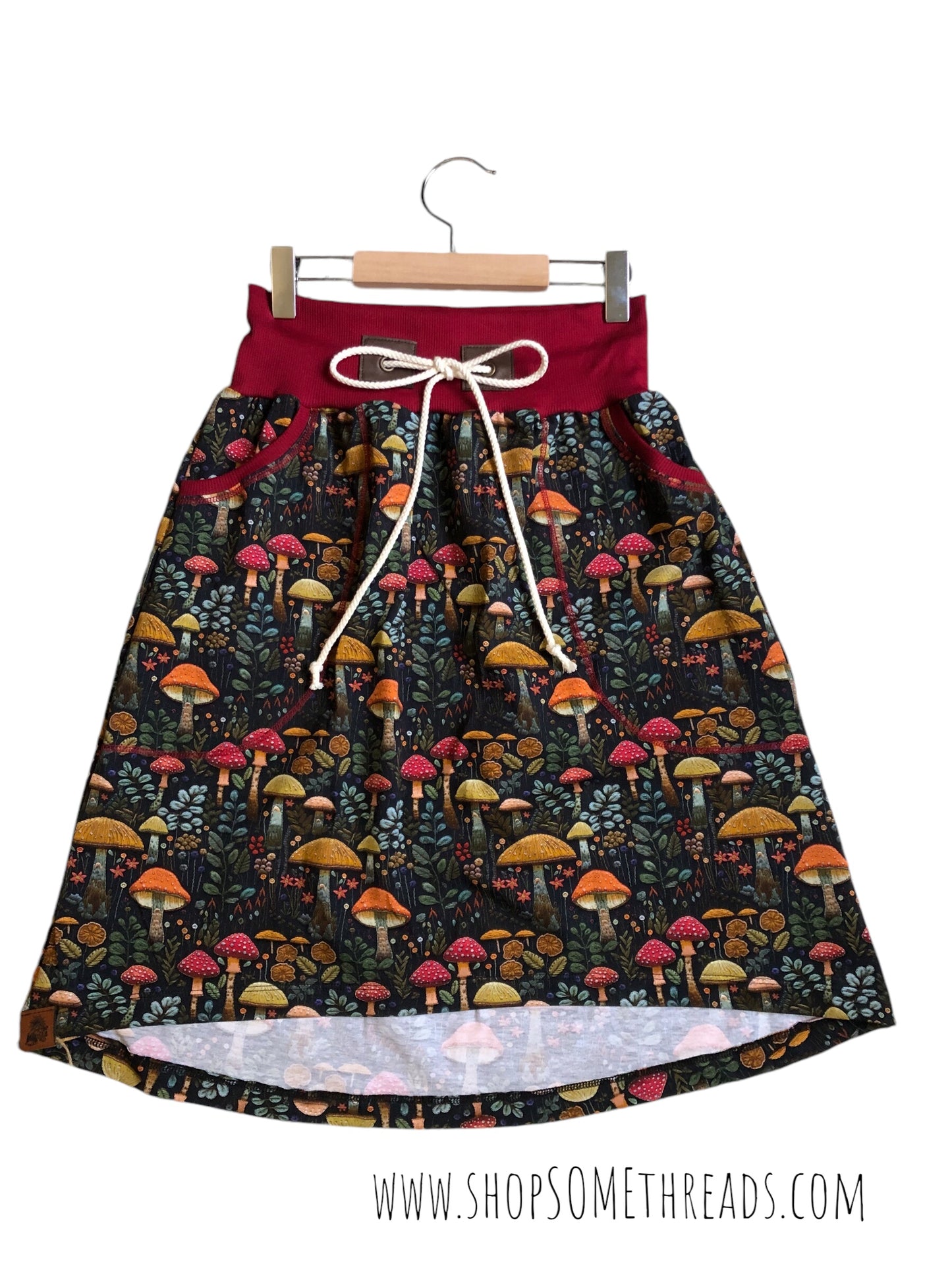 Organic Mushrooms Adult Skirt