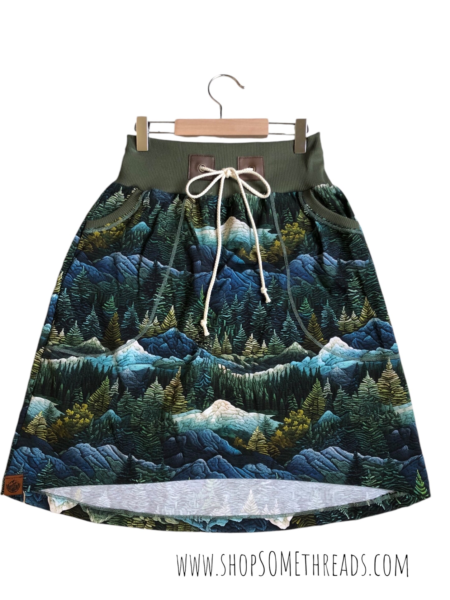 Organic Misty Mountains Adult Skirt