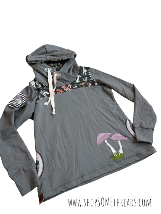 Organic Sage Mushroom Hoodie - Adult Medium